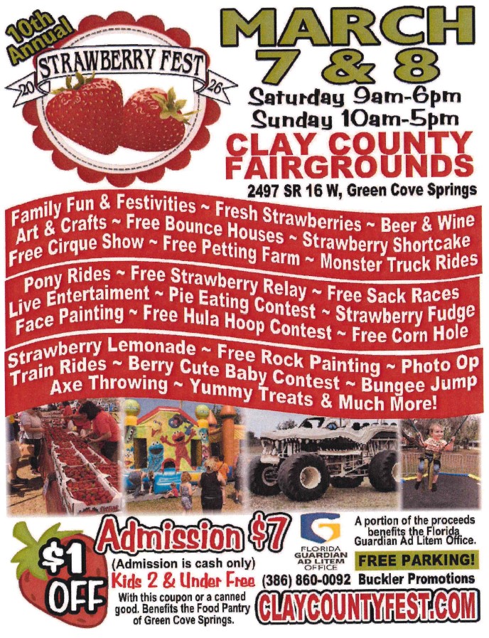 Event flyer with coupon.