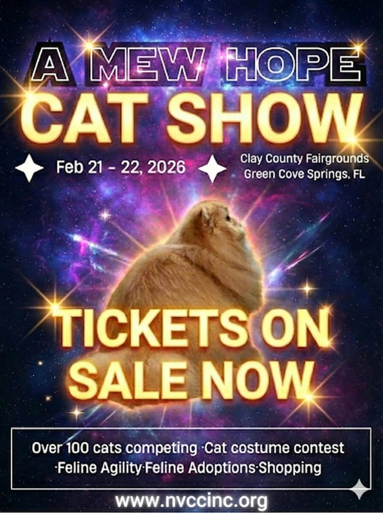 Cat show event flyer.